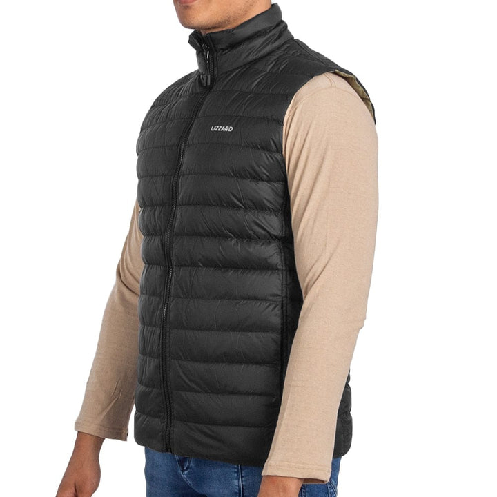 Dugmore - Mens Sleeveless  Reversible Puffer Lizzard apparel