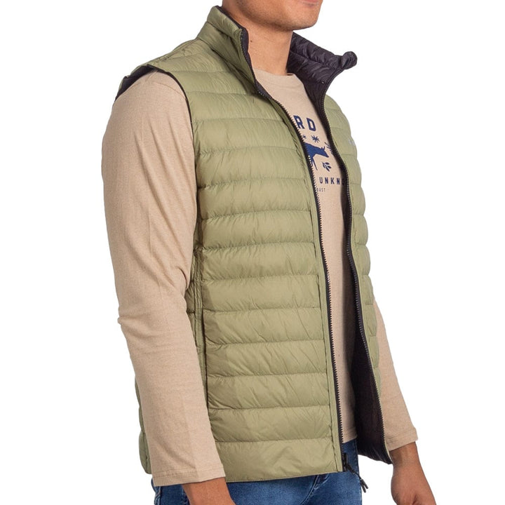 Dugmore - Mens Sleeveless  Reversible Puffer Lizzard apparel