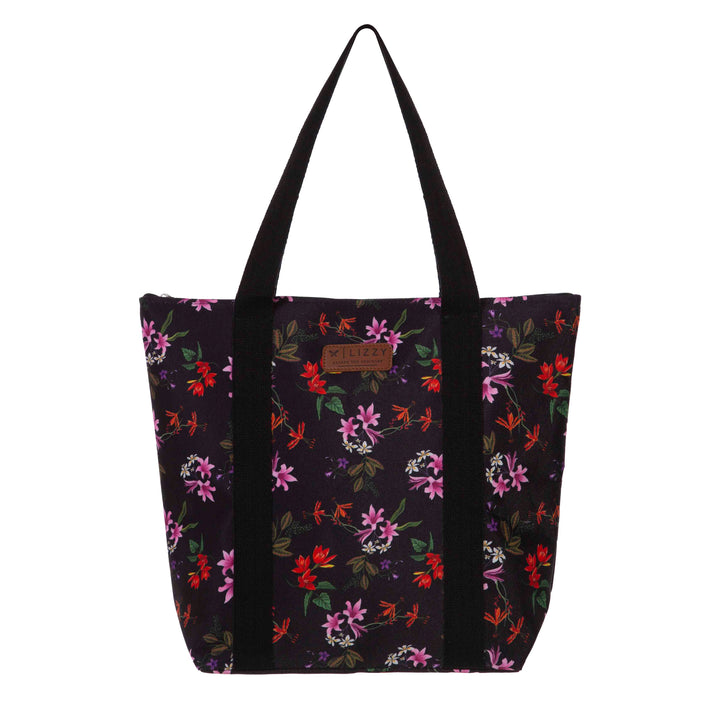 Femi - Beach Bag Lizzard accessories Dark Floral / One Size