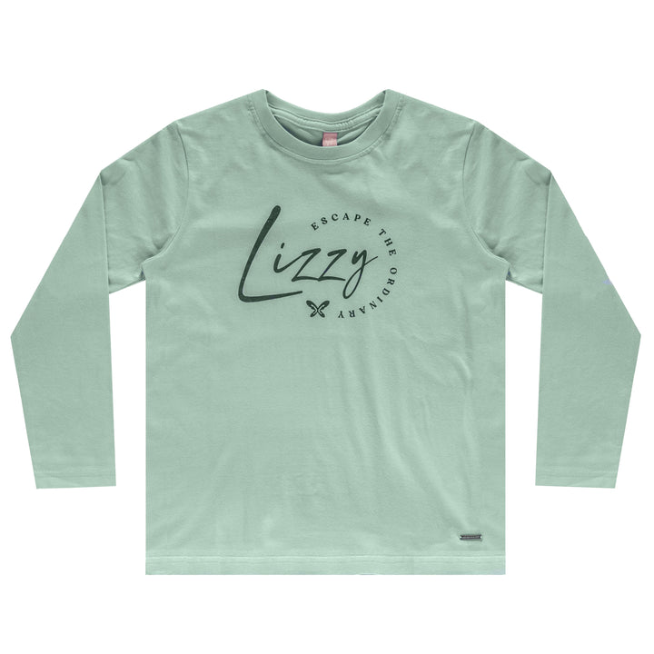 Jowsey - Teen Girls L/S Tee Lizzard apparel Silt Green / 6/7