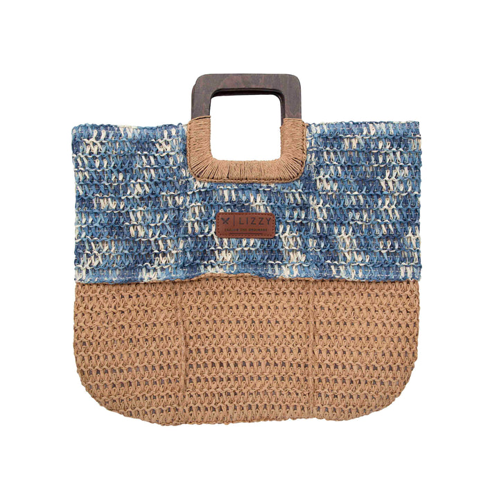 Lilyrose - Beach Bag Lizzard accessories Natural/Blue / One Size