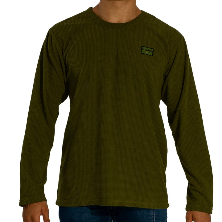 Obama - Mens Pullover Sweater Lizzard apparel Olive / XS