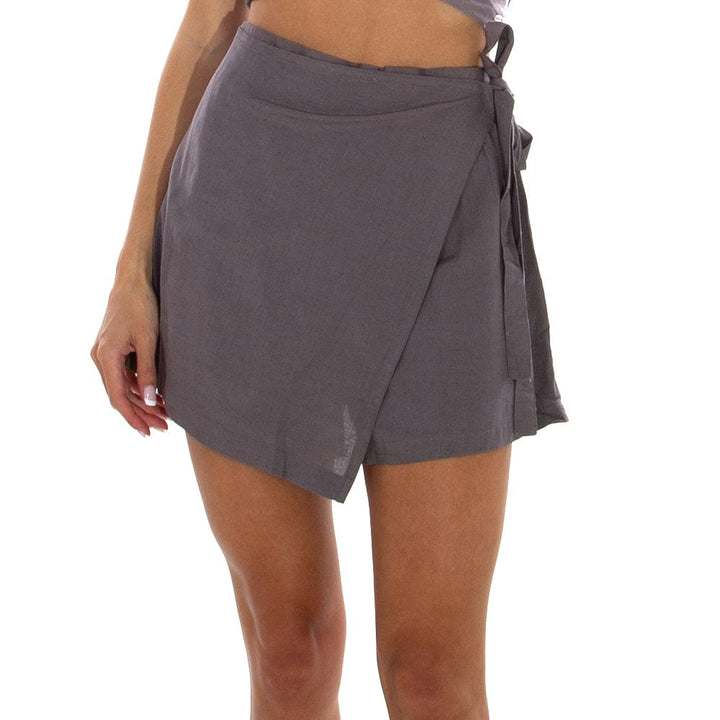 Seraphena - Ladies Elasticated Walkshort Lizzard apparel Frost Gray / S