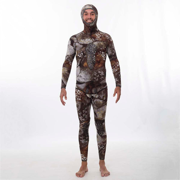 Spearfishing Hooded Jacket -3.5Mm Lizzard swimwear M / Camo