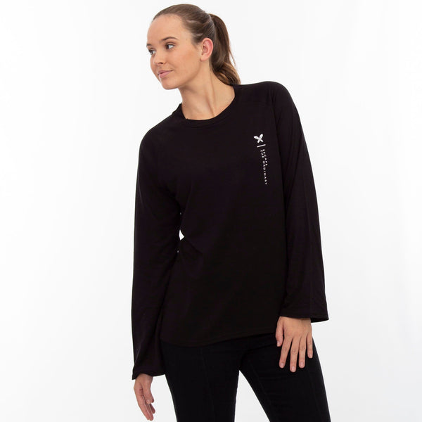 Talitha -Ladies Styled Crew Neck Lizzard apparel Black / XS