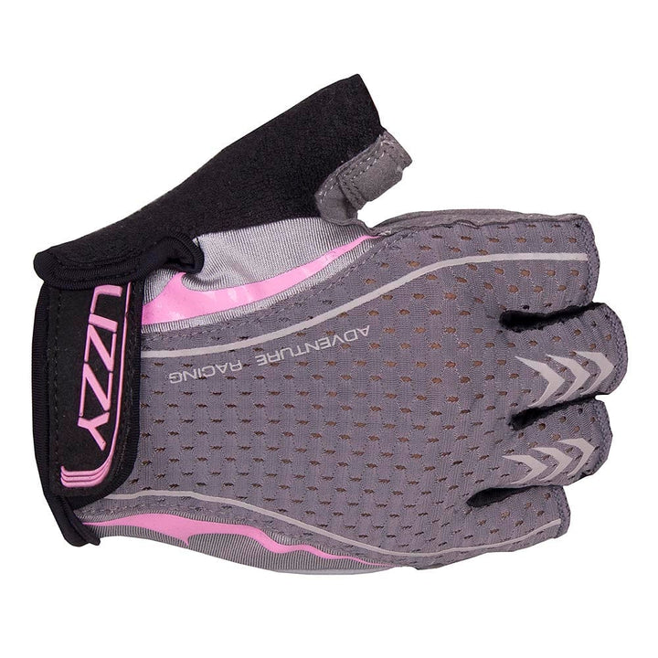 Tanner - Short Gloves Lizzard Accessories Grey/ Pink / M