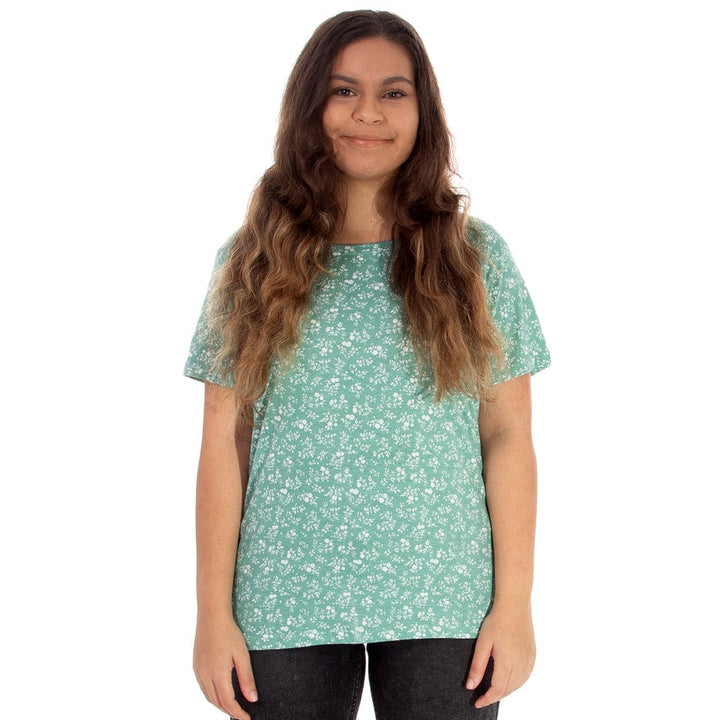 Tarah - Ladies S/S Tee Lizzard apparel Beryl Green / S