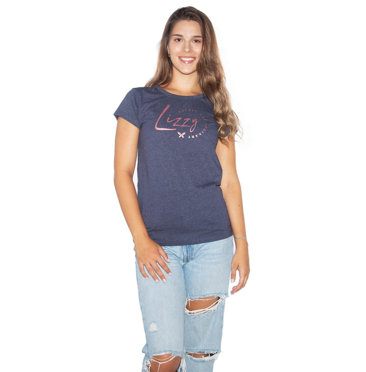 Thae - Ladies S/S Tee Lizzard apparel Navy / XS