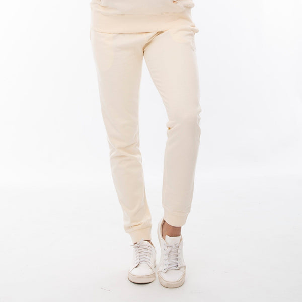 Torey- Ladies Basic Trackpant Lizzard apparel Pearl White / XS