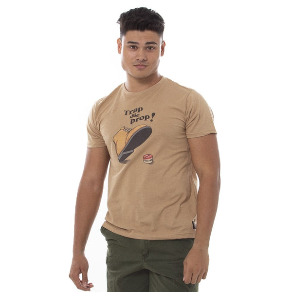 Trap - Mens S S Tee Lizzard sa Stone / S