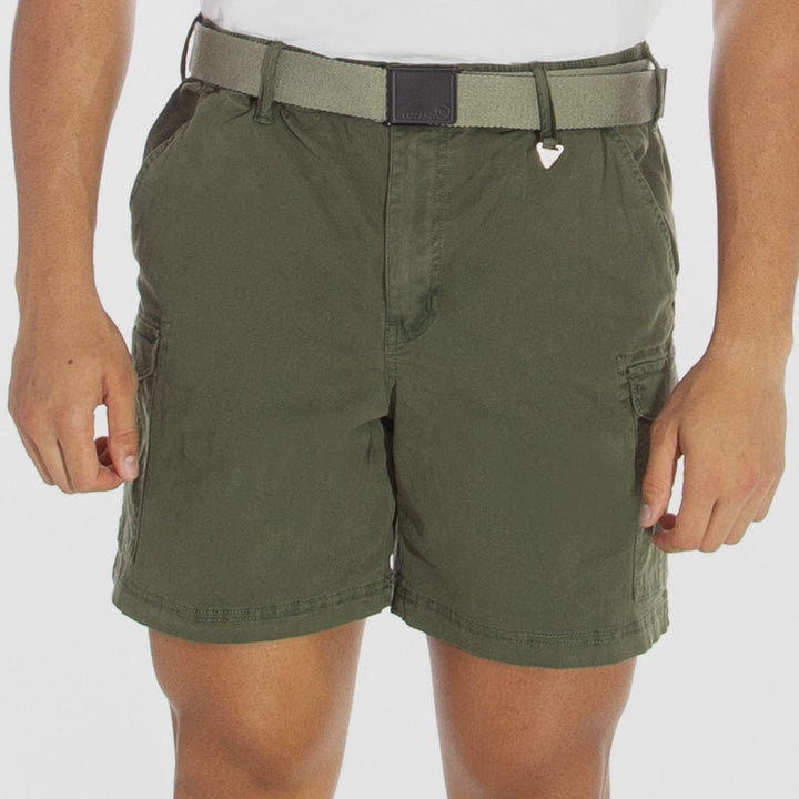 Vleis S22 - Mens Elasticated Walkshort Lizzard apparel Olive / XS