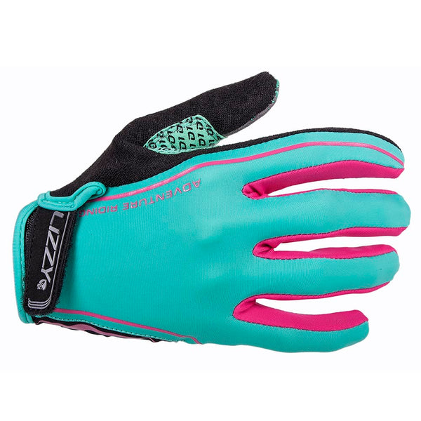 Wheelie - Ladies Long Gloves Lizzard Accessories Teal/Pink / S